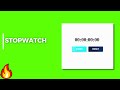 Stopwatch Using HTML CSS And JavaScript | Becodewala | Javascript Projects