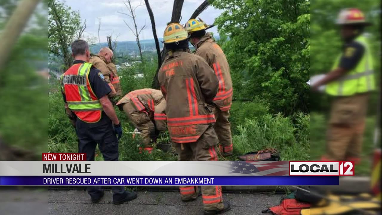 Person Rescued After Car Goes Down Embankment In Millvale - YouTube