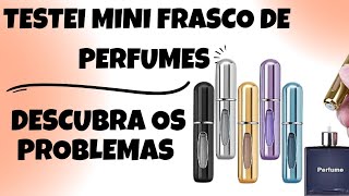 TESTEI 🚨 MINI frascos RECARREGÁVEL de PERFUMES