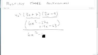 Multiply three Polynomials