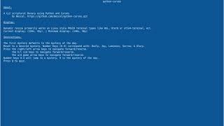 python-curses (quick demo)