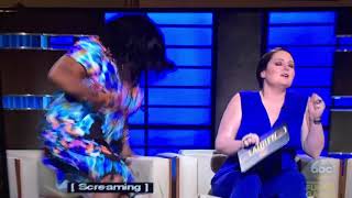 Sherri Shepherd gets scared w fake bugs 😂