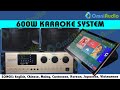 OmniAudio 600W Karaoke System with Karaoke-On-Demand Jukebox with 1 Million Songs