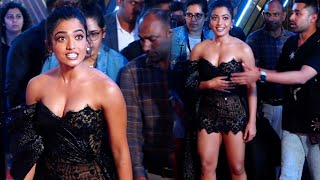 Rashmika Mandanna Makes Herself Comfortable In Short Dress At Zee Cine Awards 2023