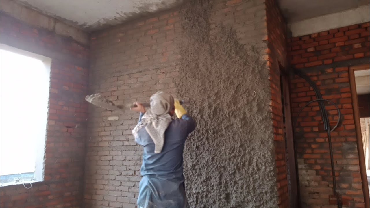 How To Plaster Work In Nepal Kasari Garinchha Plastering Work Sahi