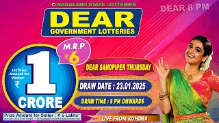 DEAR LOTTERY LIVE DEAR 8 PM 23.01.2025 NAGALAND STATE LOTTERY LIVE DEAR LOTTERY LIVE LOTTERY SAMBAD