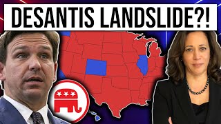 2024 Election Prediction | Ron DeSantis vs Kamala Harris | 2024 Election Analysis