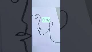 ✍🏻 Easy one-line drawing tutorial 🎭