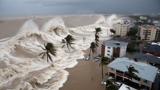 Chaos in Chile Now! A tidal wave like a mini tsunami destroy beaches in Antofagasta