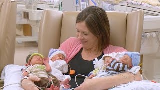 Mother Delivers Quadruplets at Sharp Mary Birch Hospital for Women & Newborns
