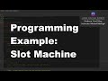 Java 1 Online, [6.05] More Conditionals and Loops: Slot Machine