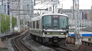 JR西日本 221系 NA407編成 普通天王寺行 森ノ宮駅 入線