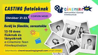 Kerülj be filmekbe, sorozatokba - Casting a Cinemira TEEN-en!