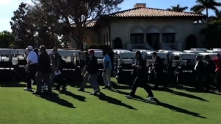 Raw: Trump, Abe Play a Round of Golf