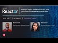 Extend Copilot for Microsoft 365 with your line of business apps and data