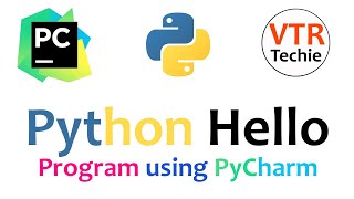 Python hello world program in pycharm