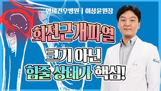 #회전근개파열 크기 아닌 힘줄 상태가 핵심!