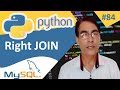 Right Join in Python MySQL | Python with MySQL | Python tutorial for beginners - 84
