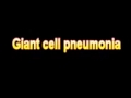 What Is The Definition Of Giant cell pneumonia - Medical Dictionary Free Online Terms