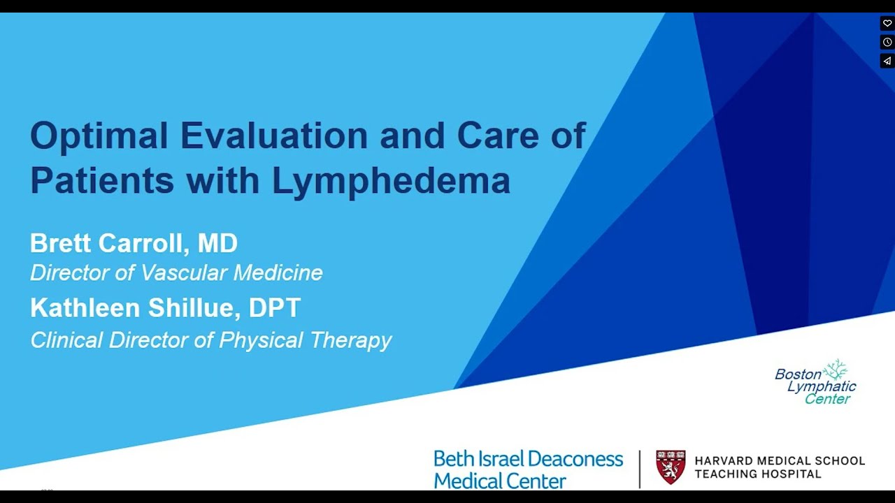 Evaluation And Care Of Patients With Lymphedema - YouTube