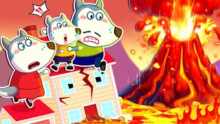 Oh No! Wolfoo House Destroyed By Volcano! | Wolfoo New Episodes 2D Animation | Wolfoo TV