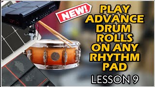 How To Play Linear Rolls in Any Rhythm Pad | ROLL LESSON 9 | yamaha dtx multi 12 | Rhythm pad Roll