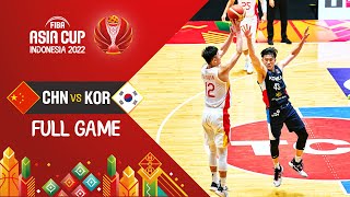 China 🇨🇳 - Korea 🇰🇷 | Basketball Full Game - #FIBAASIACUP 2022