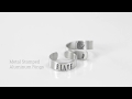 ImpressArt Aluminum Rings