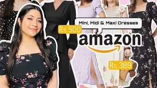 HUGE Amazon Dress Haul Starting at *Rs 398* | Summer Midi \u0026 Maxi Dresses| Renigraphy