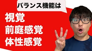 バランス機能の基本を勉強しよう