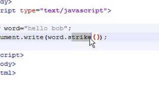 Javascript Tutorial - 18 - Style Strings