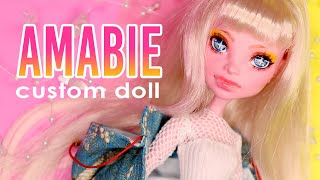 AMABIE 🌊 Healthcare spirit | CAM Dragon custom doll | OOAK Monster High repaint | PIXIENATORY