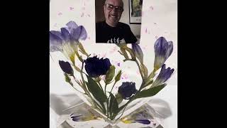 Beautiful memorial keepsake using dried funeral flowers
