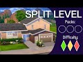 How To Build a SPLIT LEVEL SUBURBAN Like a Nerd - Base Game In-Depth Sims 4 Building Tutorial