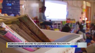 Florida ranks low in the nation in average teacher pay: Report