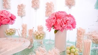 Peony Pink + Soft Mint Sweets Bar, styled by Enchanted Empire, Event Artisans