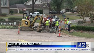 Water leak reported on Crossgates Drive in Brandon