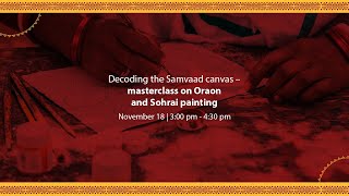 Oraon and Sohrai painting | Artisans Masterclass