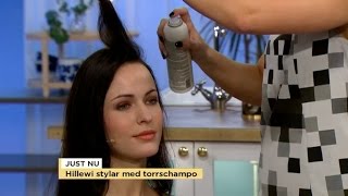 Torrschampo allt mer populärt - så här stylar du håret med produkten - Nyhetsmorgon (TV4)