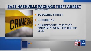 Suspect arrested after package theft in East Nashville