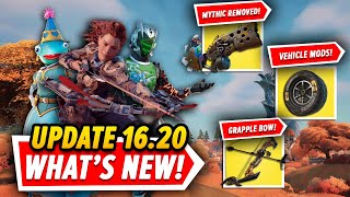 EVERYTHING YOU NEED TO KNOW In The HUGE VEHICLE UPDATE In UNDER 5 MINUTES! (Fortnite Update 16.20)