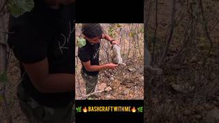 #Simple trap training #rabbit trap #rabbit hunting #Learning to live in nature #Cooking in nature