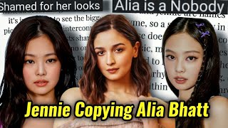 ALIA BHATT SHAMED FOR HER LOOKS BY JENNIE KIM'S FANBASE | RANI INTRO SONG COPIED BY KPOP ARTIST?