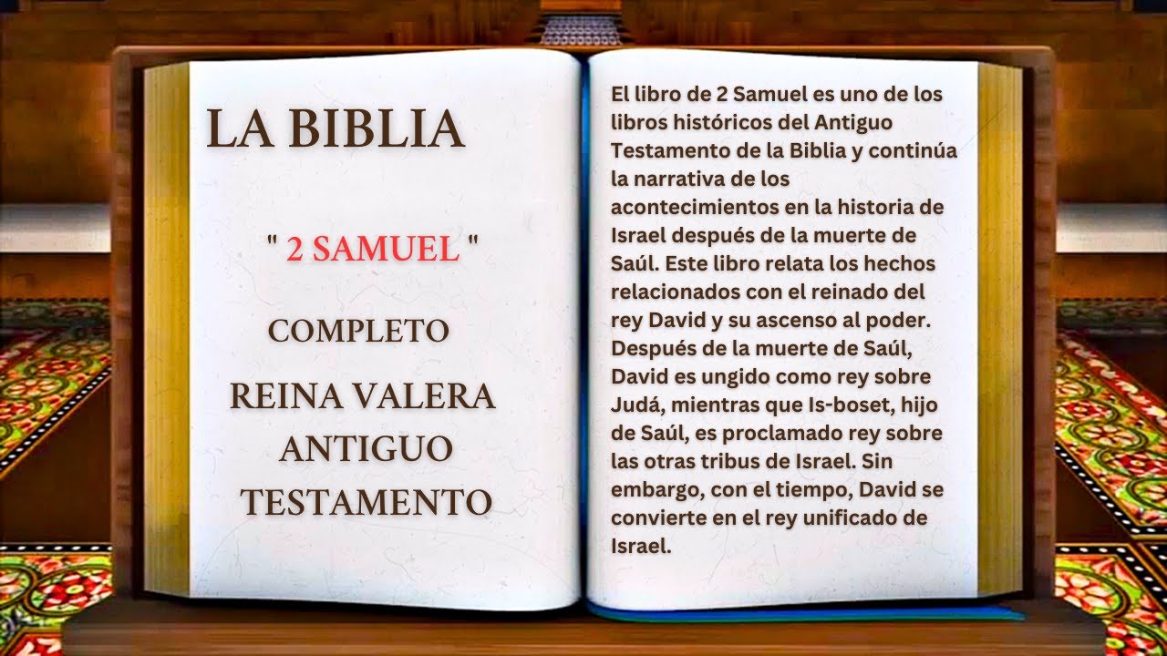 ORIGINAL: LA BIBLIA SEGUNDO LIBRO DE " 2 SAMUEL " COMPLETO REINA VALERA ...