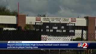 Oviedo High School football coach fired following hazing investigation