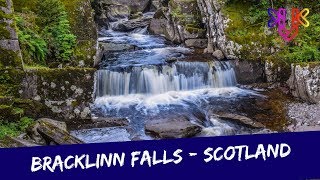 Bracklinn falls in Callander with drone | Beautiful waterfalls in Scotland