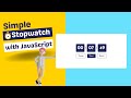 How to Create StopWatch Using HTML CSS And JavaScript - JavaScript Project