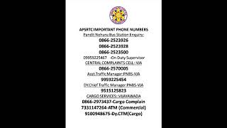 APSRTC PHONE NUMBERS