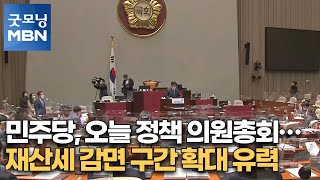 민주당, 오늘 정책 의원총회…재산세 감면 구간 확대 유력 [굿모닝MBN]