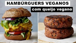 COMO FAZER HAMBÚRGUER VEGANO COM QUEIJO CHEDDAR DE § MINUTOS